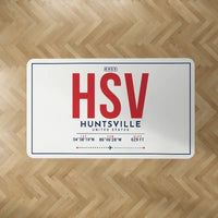 Thumbnail for Huntsville International Airport (HSV) Carpets - Carpet Rectangle - ID Tag - White V2