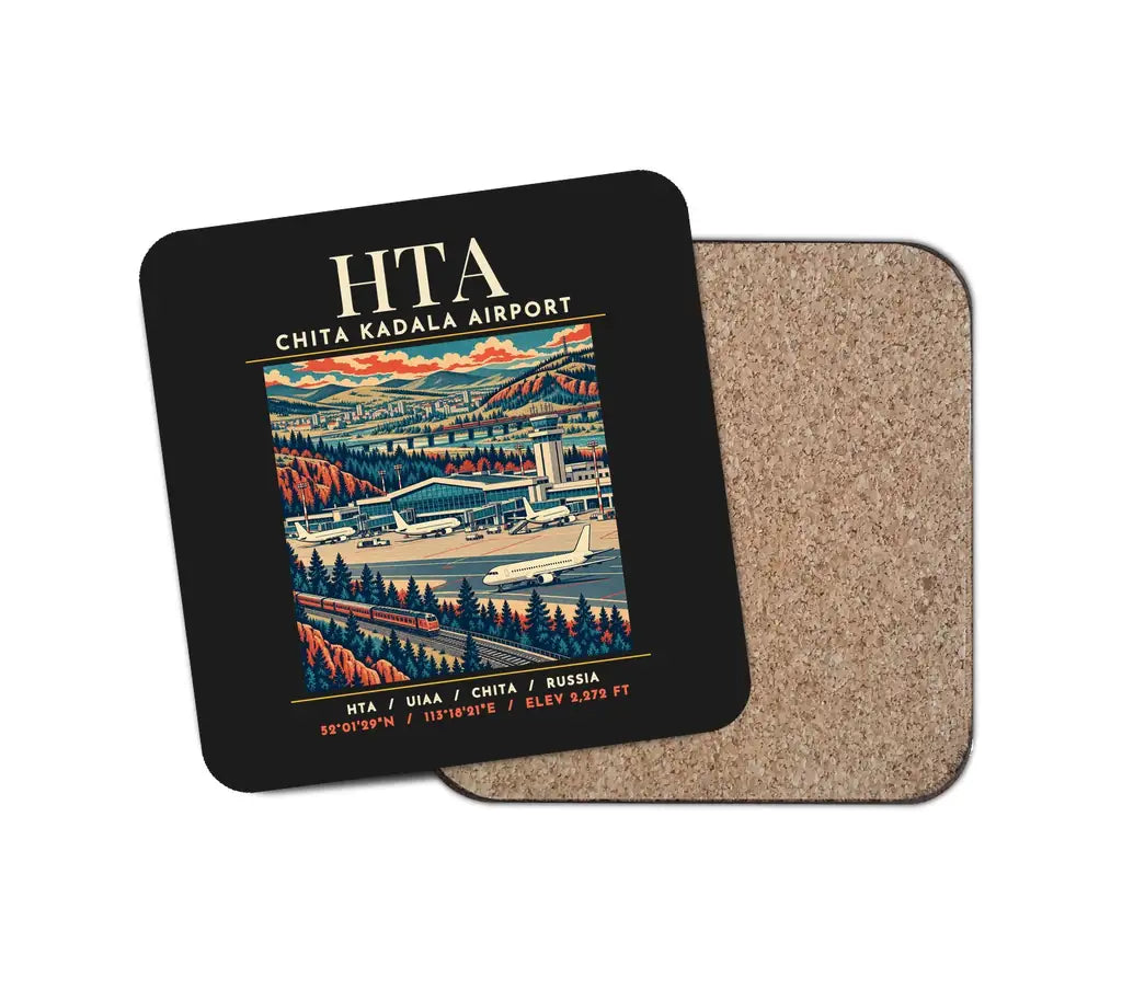 HTA - Poster - Coaster - Black