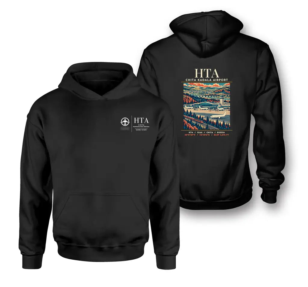 HTA - Poster - Double-Side Hoodie - Black