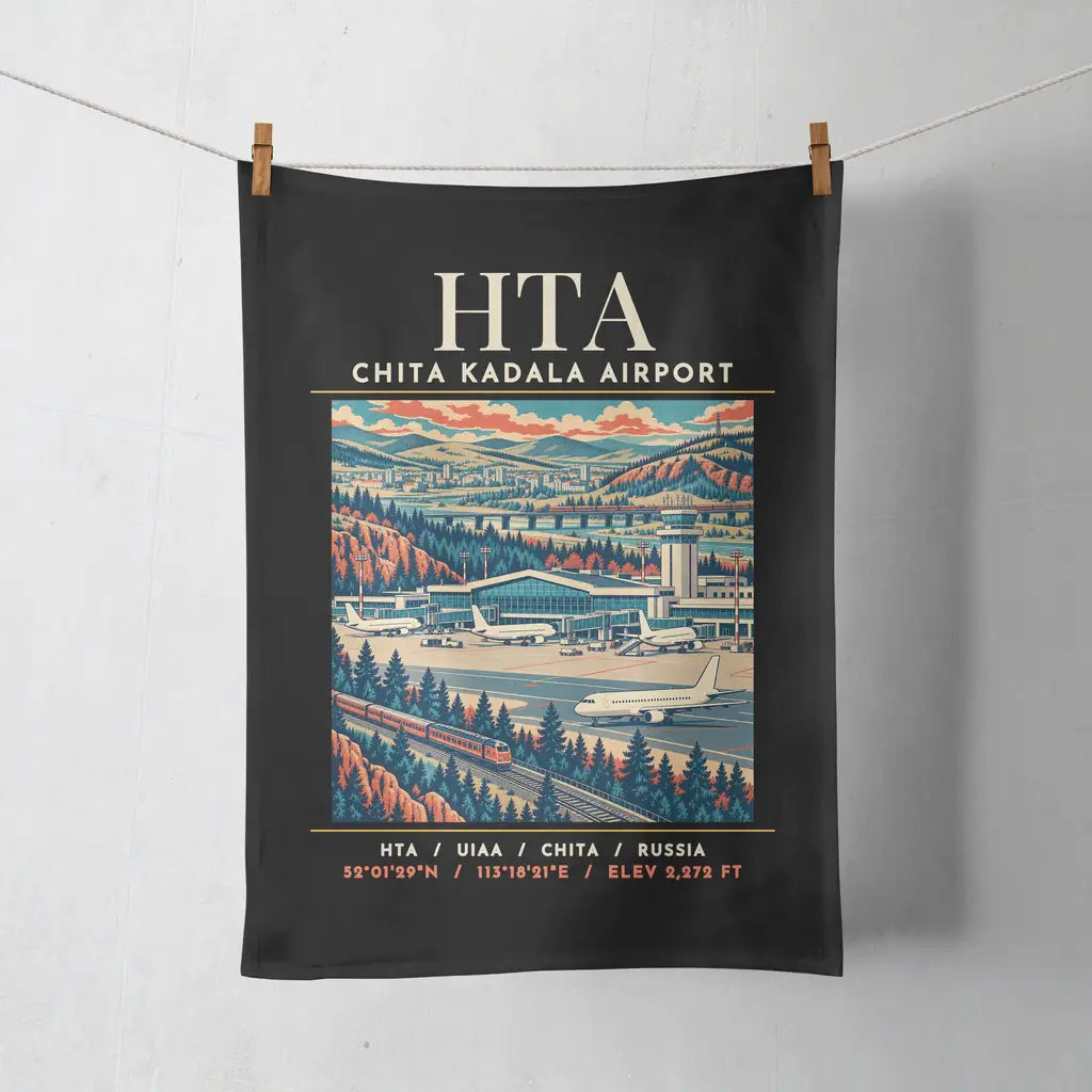 HTA - Poster - Towel - Black