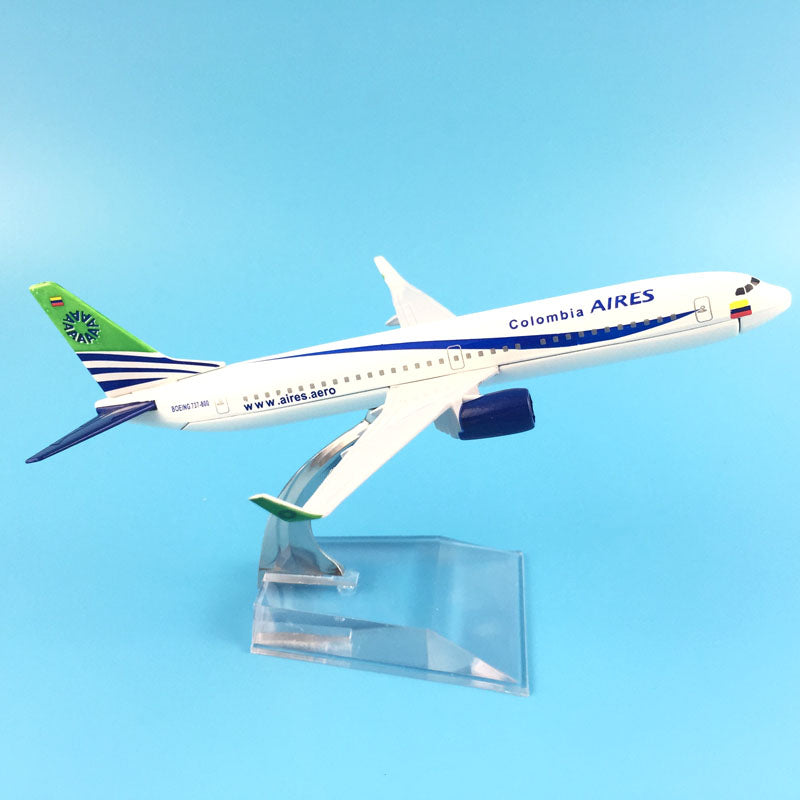 COLOMBIA AIRES Boeing737 B737-800 Airplane Model (16CM)