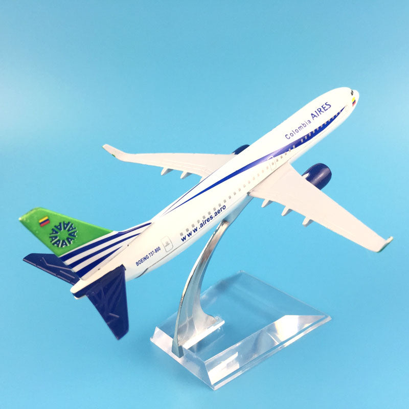 COLOMBIA AIRES Boeing737 B737-800 Airplane Model (16CM)
