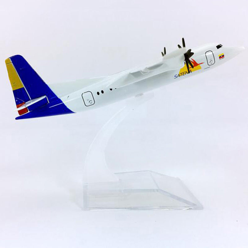 FK50 F-50 Colombia Satena AVIANCA Airplane Model (16CM 1:400)