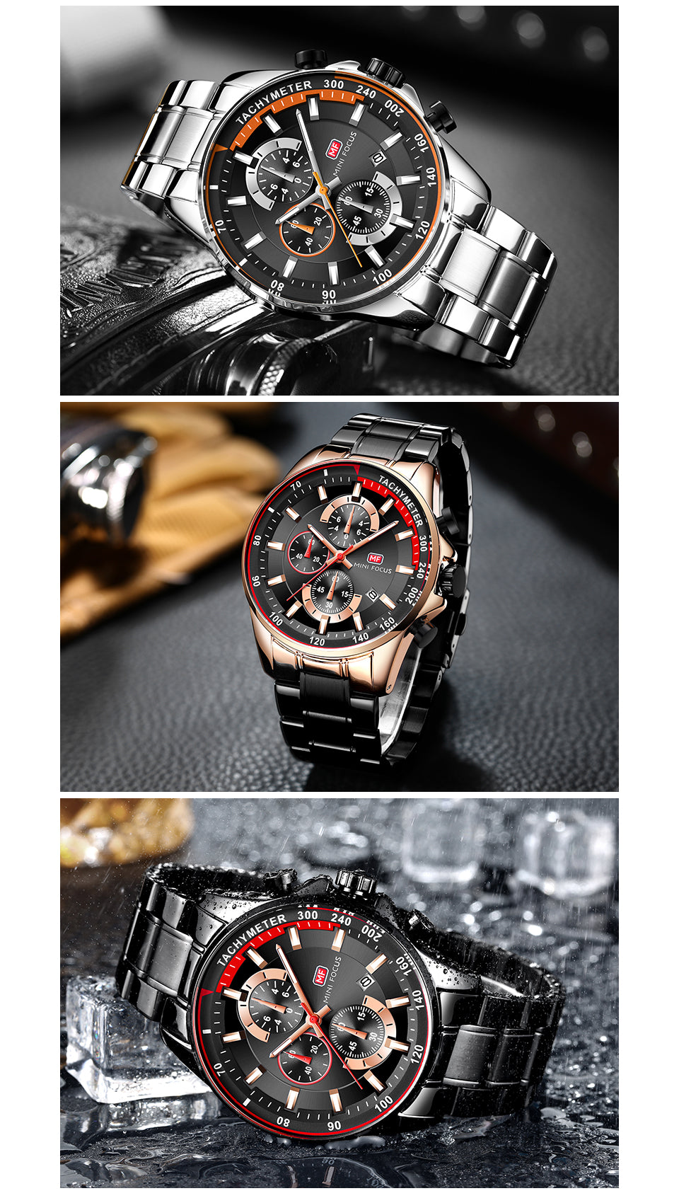 Fashion Multifunctional Quartz Watch for Men  Luminous Luxury Stainless