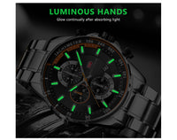 Thumbnail for Fashion Multifunctional Quartz Watch for Men  Luminous Luxury Stainless