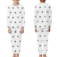 Thumbnail for Hualien Airport (HUN) Pajamas - Children Pajamas - White