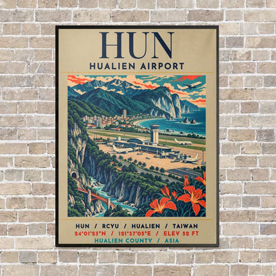 HUN - Poster - Canvas Framed - Beige