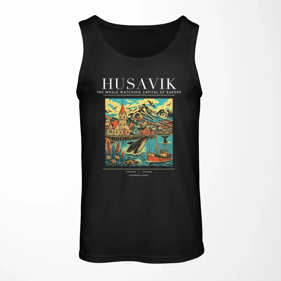 HUSAVIK - Poster - Tank Top - Black