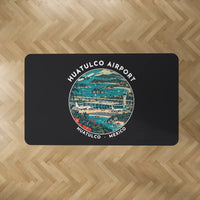 Thumbnail for Huatulco International Airport (HUX) Carpets - Carpet Rectangle - Badge - Black V2