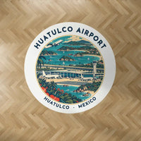 Thumbnail for Huatulco International Airport (HUX) Carpets - Carpet Round - Badge - White V2
