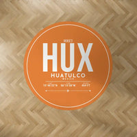 Thumbnail for Huatulco International Airport (HUX) Carpets - Carpet Round - ID Tag - Orange V2