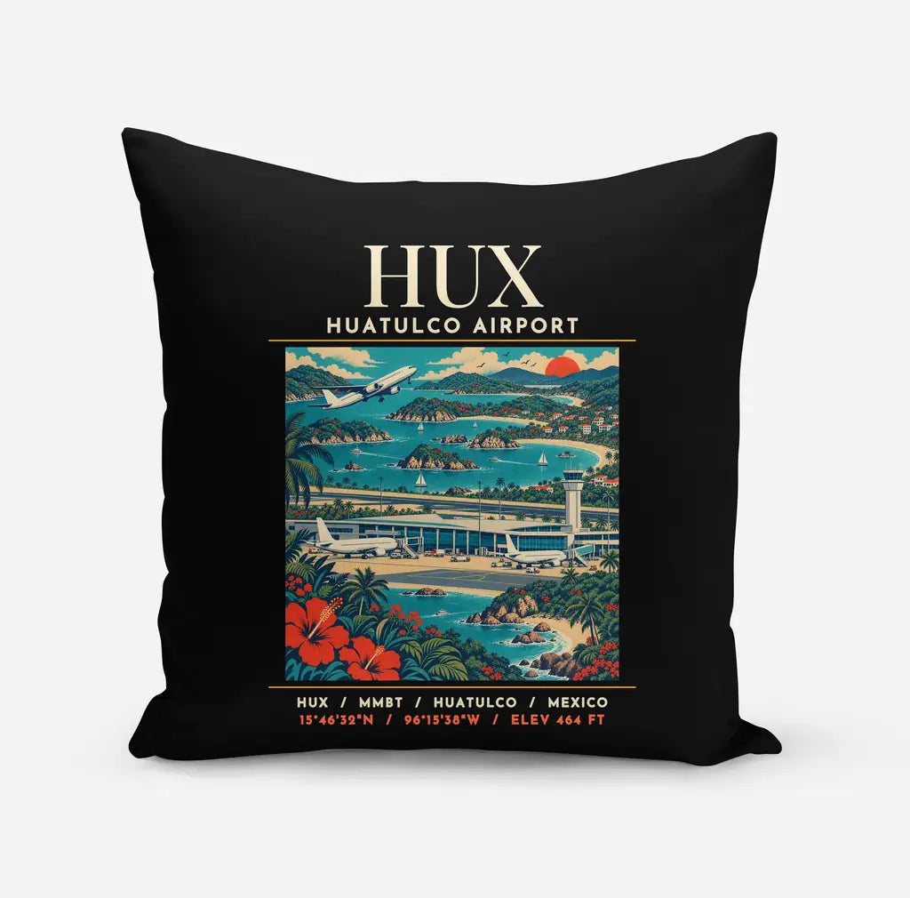 HUX - Poster - Pillow - Black