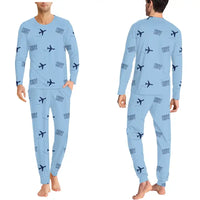 Thumbnail for Humberside Airport (HUY) Pajamas - Men Pajamas - Light Blue