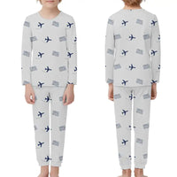 Thumbnail for Hyannis Cape Cod Gateway Airport (HYA) Pajamas - Children Pajamas - Light Gray