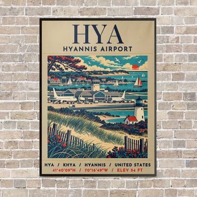 HYA - Poster - Canvas Framed - Beige