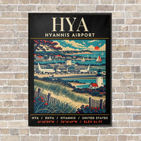 Thumbnail for HYA - Poster - Canvas Framed - Black