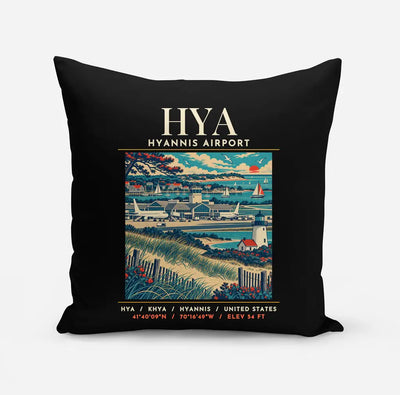 HYA - Poster - Pillow - Black