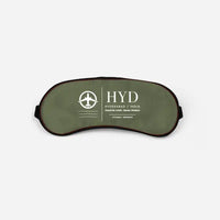 Thumbnail for Rajiv Gandhi International Airport Hyderabad (HYD) Sleep Masks - Sleep Mask - Front - Green Army
