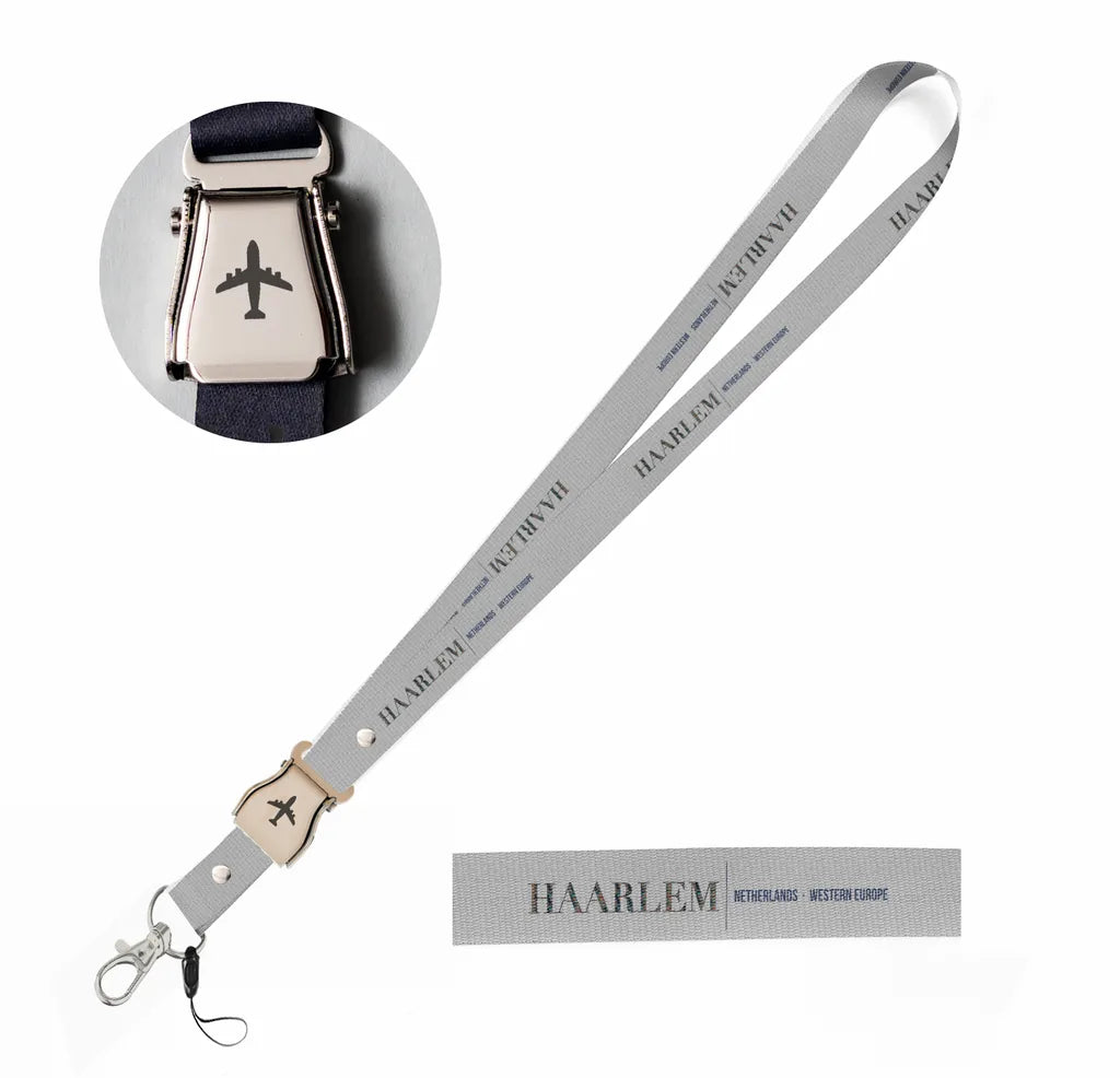 Haarlem City Series seat belt lanyard - light gray