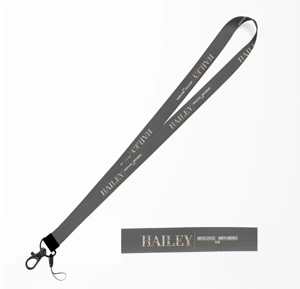 Hailey City Series lanyard - gray