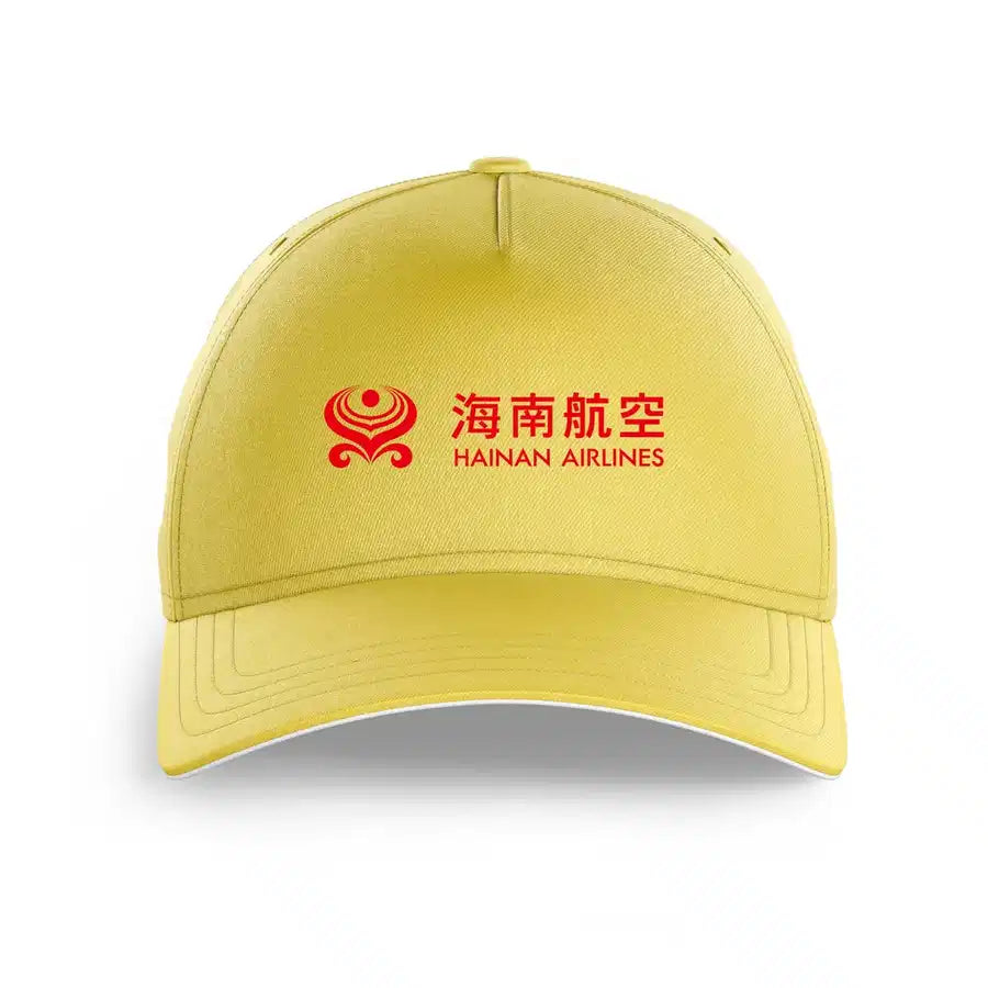 Hainan Airlines printed hat - yellow