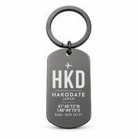 Thumbnail for Hakodate Airport HKD - Key Chain - Original Design - Black