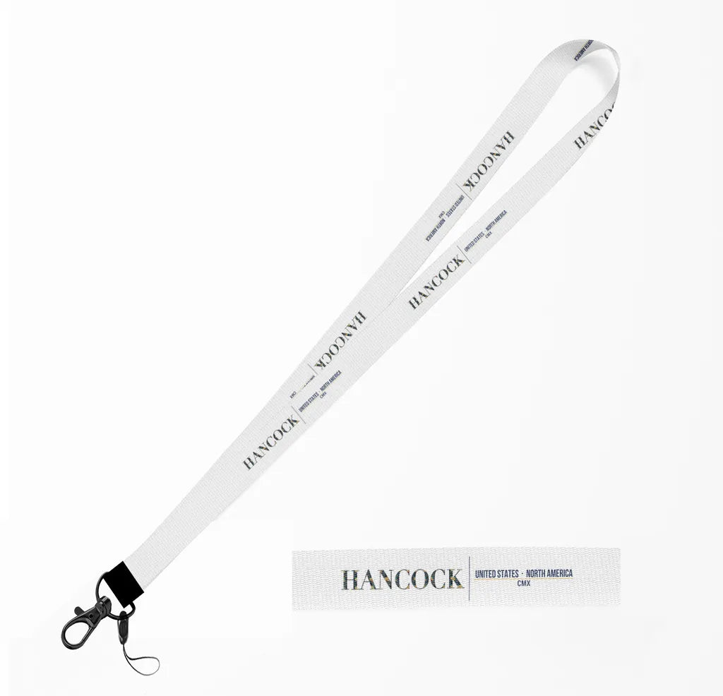 Hancock City Series lanyard - white