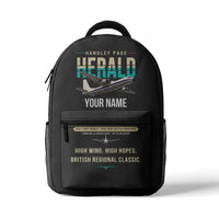 Thumbnail for Handley Page HPR.7 Dart Herald - 3D Backpack - Original + Name - Gray