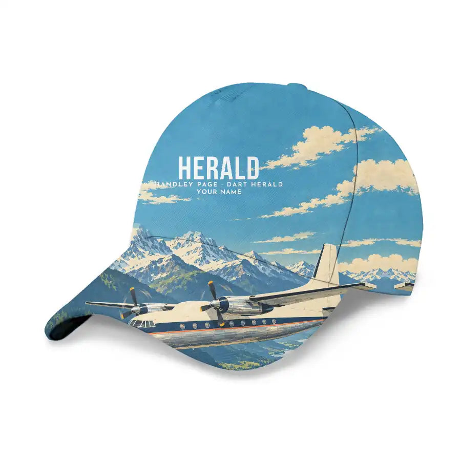 Handley Page HPR.7 Dart Herald 3D All-Over Print Clothing - Cap - 3D + Name