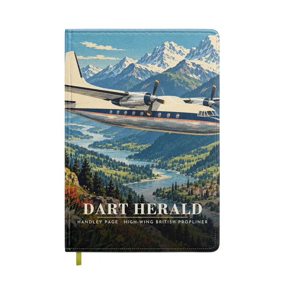 Handley Page HPR.7 Dart Herald - 3D - Notebook - Full Print