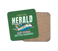 Thumbnail for Handley Page HPR.7 Dart Herald - Cartoon - Coaster - Green