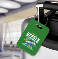 Thumbnail for Handley Page HPR.7 Dart Herald - Cartoon - Luggage Tag - Green