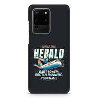 Thumbnail for Handley Page HPR.7 Dart Herald - Cartoon + Name - Samsung Case - Black