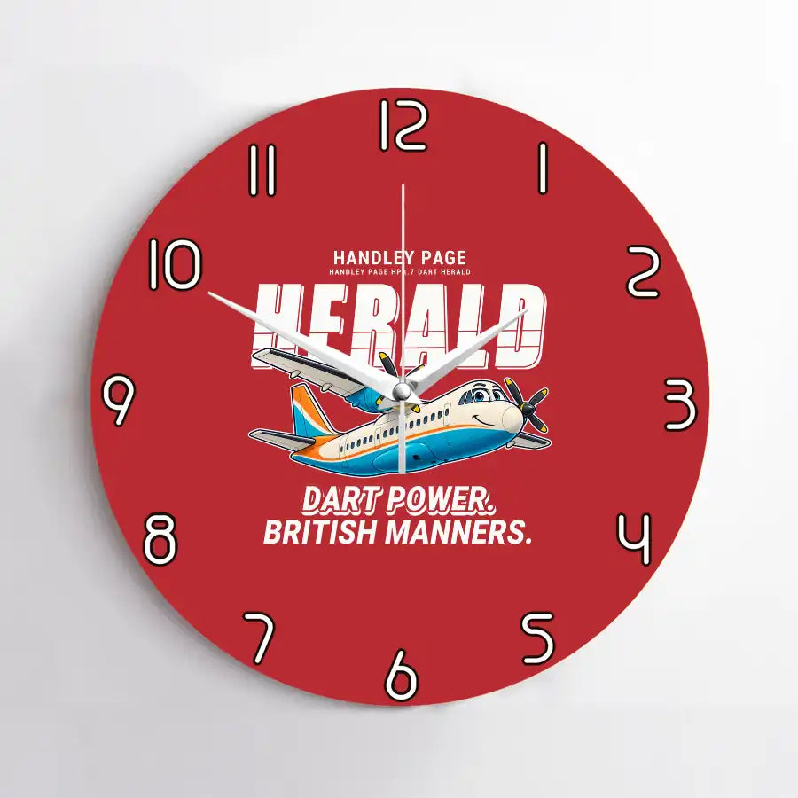 Handley Page HPR.7 Dart Herald - Cartoon - No Frame - Red