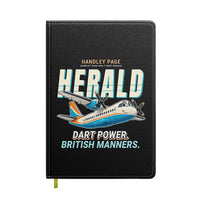 Thumbnail for Handley Page HPR.7 Dart Herald - Cartoon - Notebook - Black