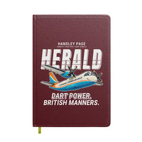 Thumbnail for Handley Page HPR.7 Dart Herald - Cartoon - Notebook - Dark Red