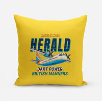Thumbnail for Handley Page HPR.7 Dart Herald - Cartoon - Pillow - Yellow