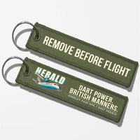 Thumbnail for Handley Page HPR.7 Dart Herald Aviator Key Chains - Green Army - Cartoon - Remove Before Flight