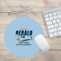 Thumbnail for Handley Page HPR.7 Dart Herald - Cartoon - Round Mouse Pad - Light Blue