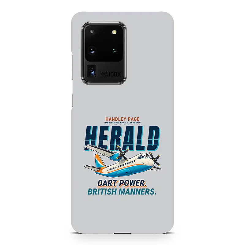 Handley Page HPR.7 Dart Herald - Cartoon - Samsung Case - Light Gray
