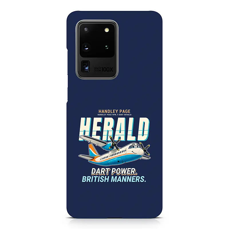 Handley Page HPR.7 Dart Herald - Cartoon - Samsung Case - Navy Blue