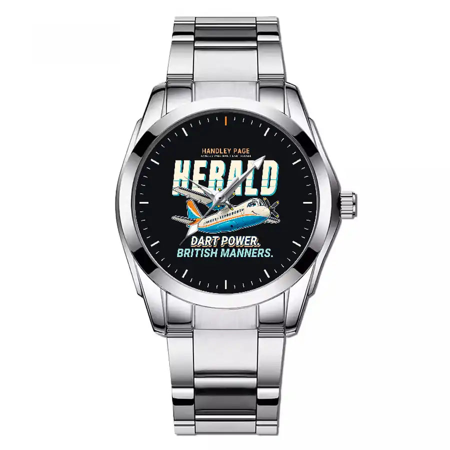 Handley Page HPR.7 Dart Herald - Cartoon - Stainless Steel Band - For Men