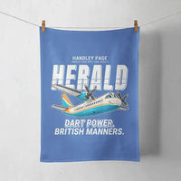 Thumbnail for Handley Page HPR.7 Dart Herald - Cartoon - Towel - Blue
