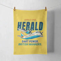 Thumbnail for Handley Page HPR.7 Dart Herald - Cartoon - Towel - Yellow