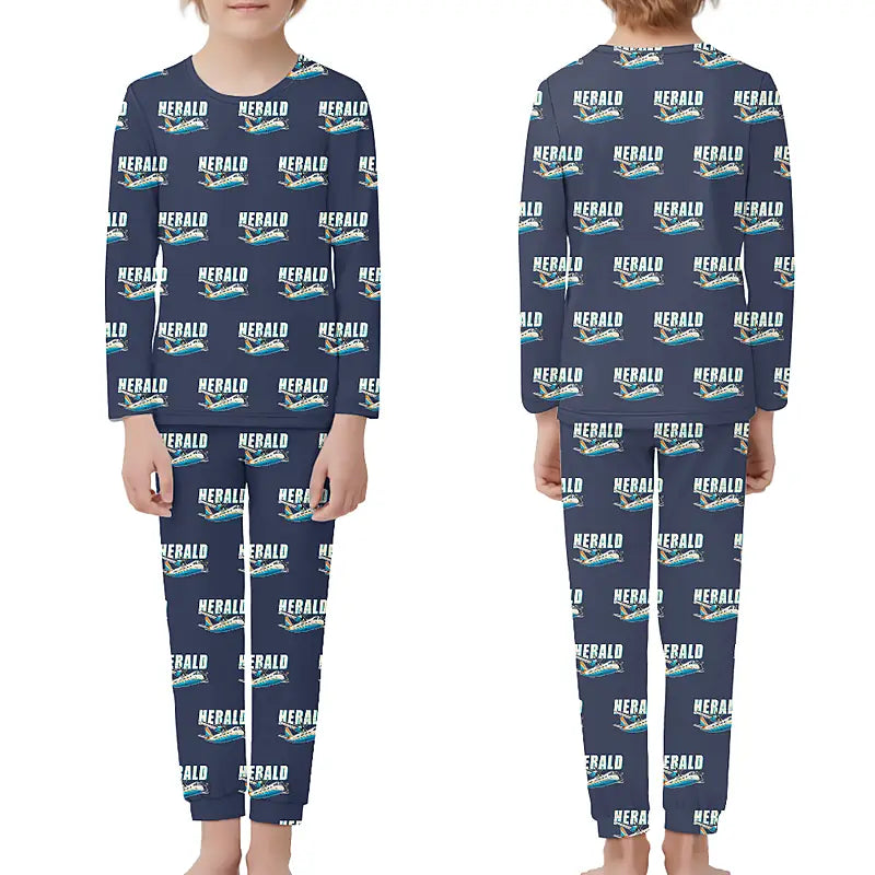 Handley Page HPR.7 Dart Herald - Children Pajamas - Cartoon Pattern - Navy Blue