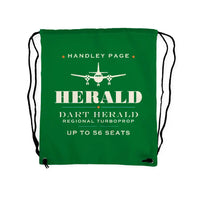 Thumbnail for Handley Page HPR.7 Dart Herald - Drawstring Bag - Heritage - Green