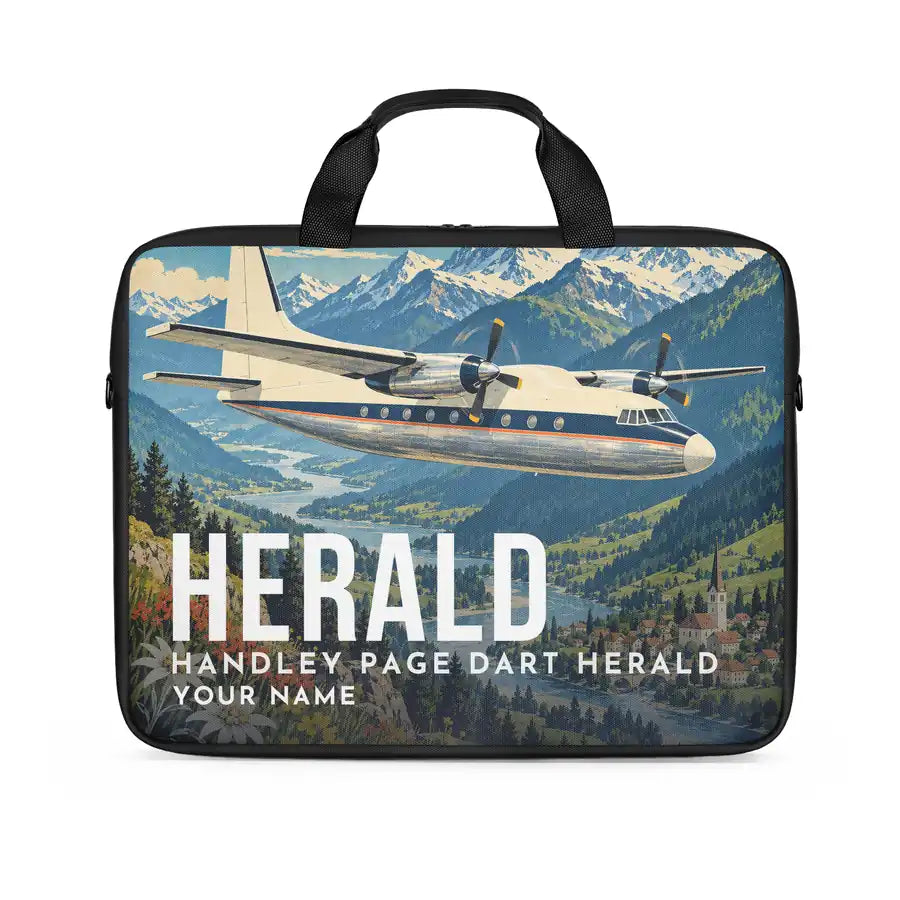 Handley Page HPR.7 Dart Herald - Laptop Bag + Name