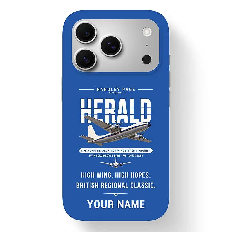 Handley Page HPR.7 Dart Herald - Original + Name - MagSafe iPhone 17 Pro - Blue