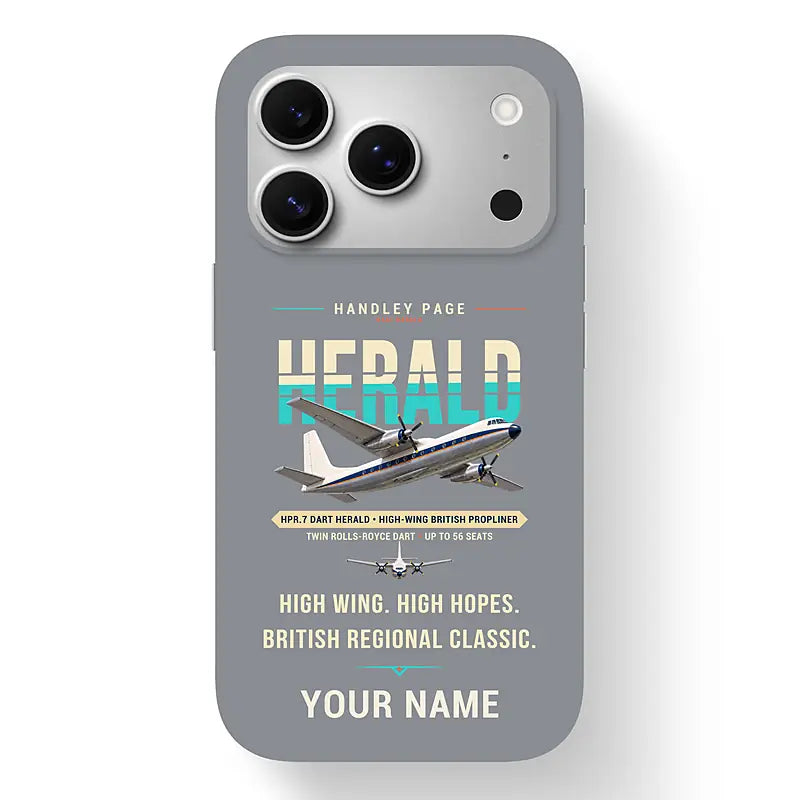 Handley Page HPR.7 Dart Herald - Original + Name - MagSafe iPhone 17 Pro - Gray