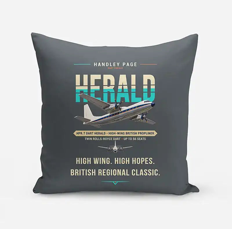 Handley Page HPR.7 Dart Herald - Original - Pillow - Gray